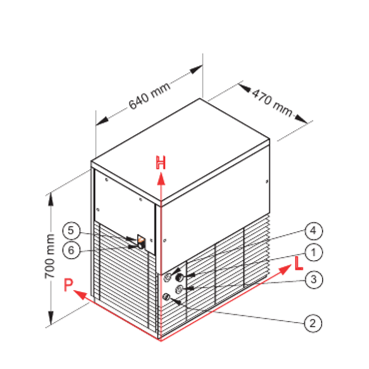 Tehnički crtež i parametri modela G 500 Split